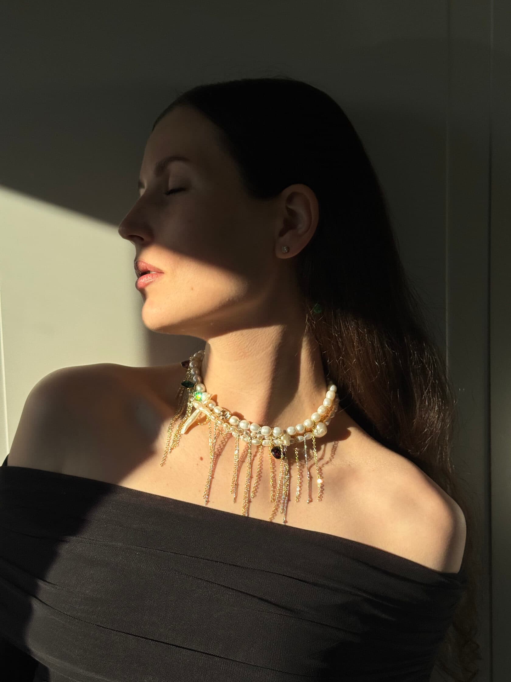 Колье BIS JEWELS жемчужное тройное